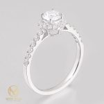 more gold jewellers 0.5ct half band eternity halo