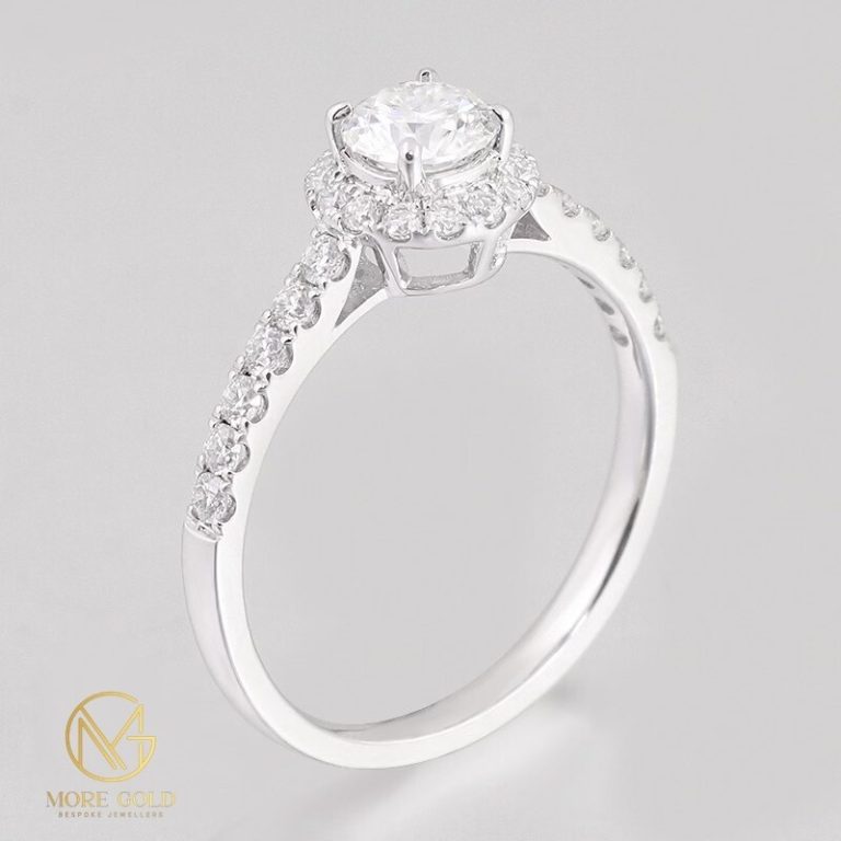 more gold jewellers 0.5ct half band eternity halo