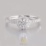 more gold jewellers 0.5ct half band eternity halo