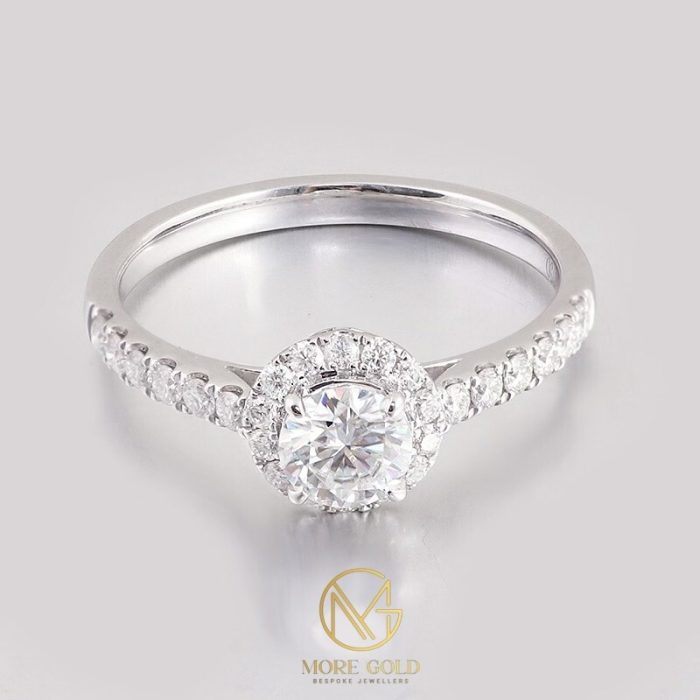 more gold jewellers 0.5ct half band eternity halo