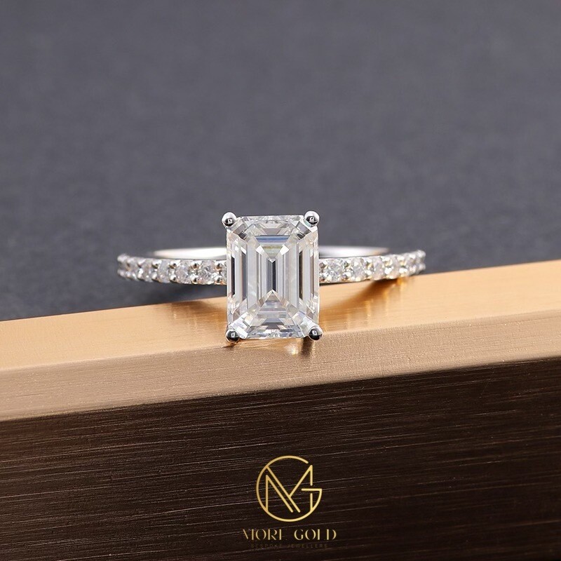more gold jewellers 1ct emerald cut diamond band