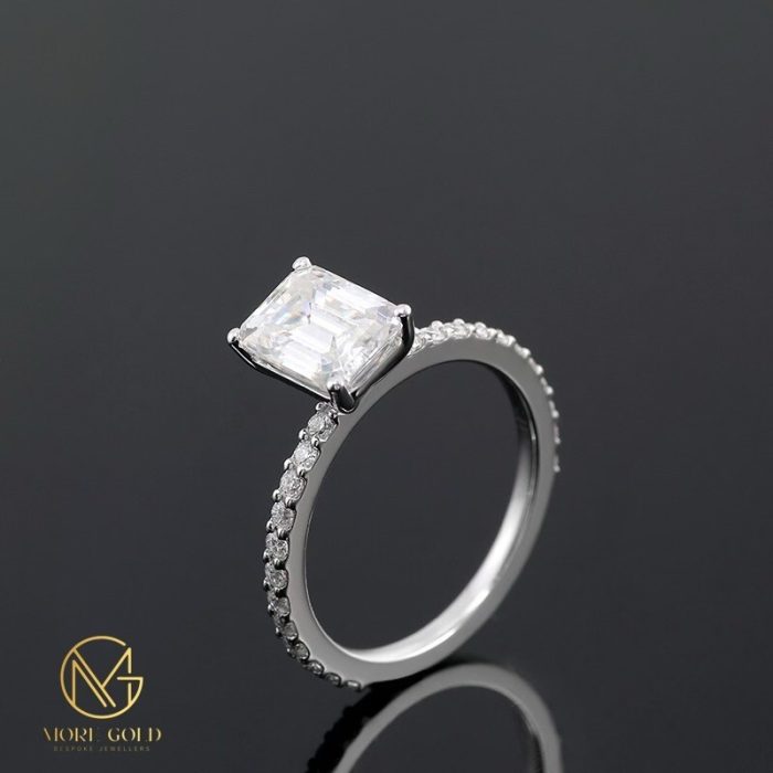 more gold jewellers 1ct emerald cut diamond band