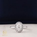 more gold jewellers 1ct oval halo diamond ring