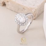 more gold jewellers 1ct oval halo diamond ring