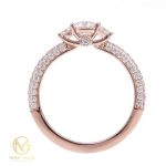 more gold jewellers 2ct classic pavé round brilliant diamond ring
