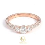 more gold jewellers 2ct classic pavé round brilliant diamond ring