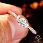 more gold jewellers 2ct classic pavé round brilliant diamond ring