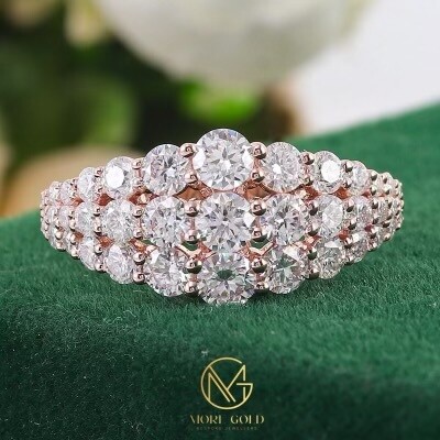 more gold jewellers 2ct diamond cluster ring