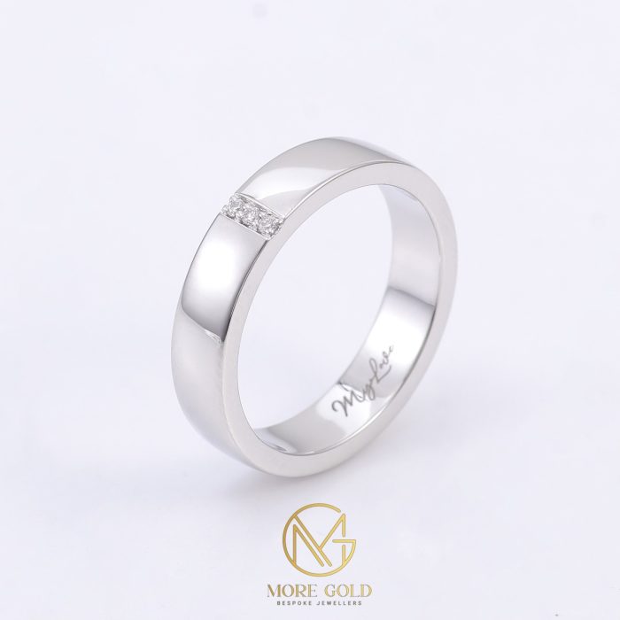 more gold jewellers gents 3 diamond band