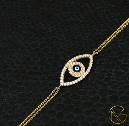 Diamond Evil Eye Bracelet
