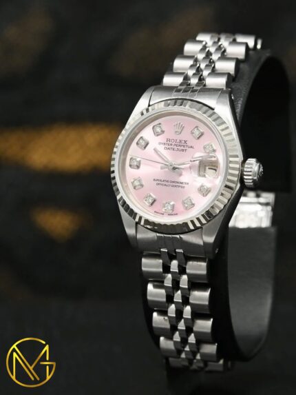 ROLEX 26MM ROSE DIAMON DIAL DATE-JUST MODEL-6917