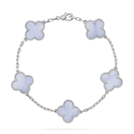 5 Clover Bracelet - Chalcedony