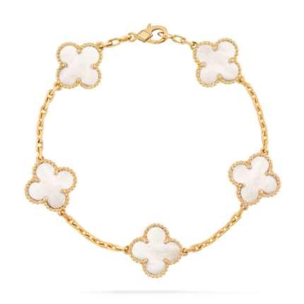 5 Clover Bracelet - Mother of pearl