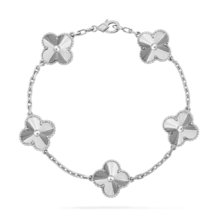 5 Clover Bracelet - Solid white