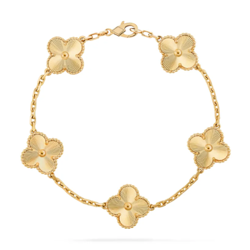 5 Clover Bracelet - Solid yellow